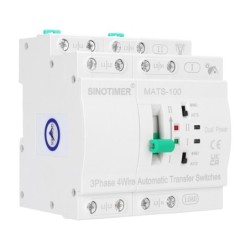 Comutator de transfer automat, PV, ATS Sinotimer, AC, 4 Poli Trifazic, 63A, MATS-100 4P 63PV